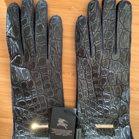 NWT BURBERRY PRORSUM $1295 PYTHON GLOVES SZ 7 - Picture 10 of 11